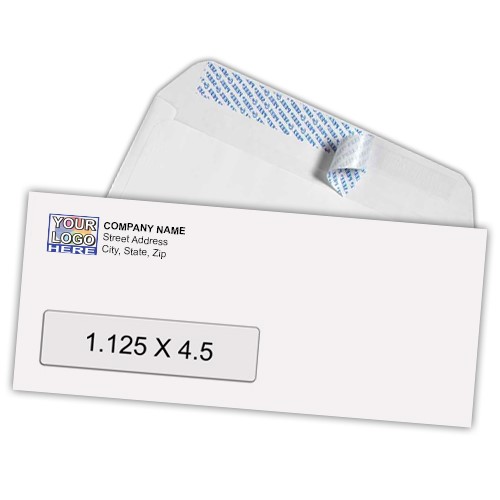 Single Window Envelope with Gummed Seal